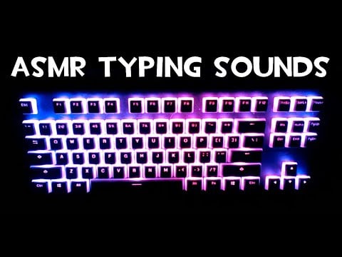 ASMR Typing Sounds | Mechanical Keyboard Cherry MX Red Switches