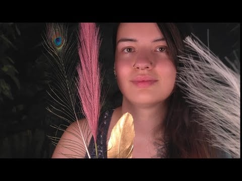 Sanfte Federn auf deiner Haut | ASMR mit ruhiger Hintergrundmusik