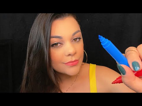 ASMR: DESENHANDO NO SEU ROSTO ATÉ VOCÊ DORMIR PROFUNDAMENTE (SONS DE BOCA)