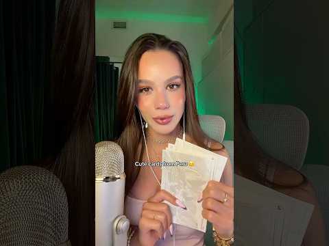 Cute cards from Peru ☺️ tapping & scratching sounds 🥰 #asmr #asmrvideo #asmrsounds #sleep #tingles