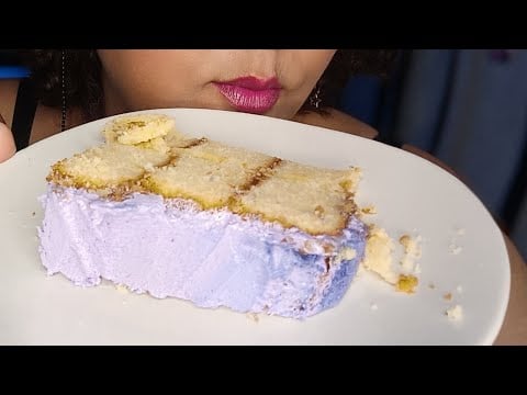 ASMR Comiendo pastel o torta de cumpleaños 🎂🥳