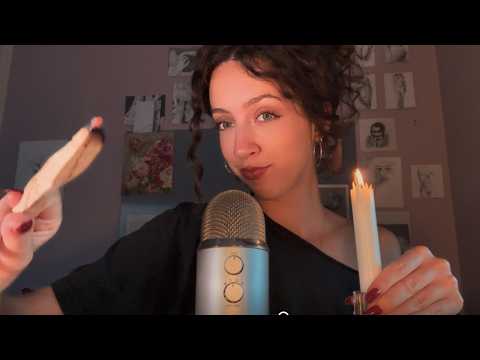 ASMR with a friendly witch 🔮 🐈‍⬛ 🌙  (herbal magic, oracle cards, show and tell)