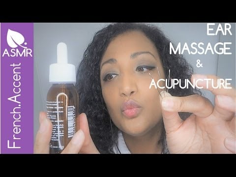 ASMR Ear clinic Massage stronger with acupuncture !  *exam massage