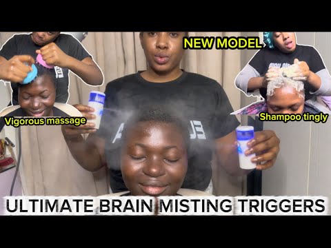 ASMR:FAST & AGGRESSIVE INDIAN HEAD MASSAGE, SALON SHAMPOO TINGLY TRIGGERS WIT RANDOM TOOLS FT GLORY 