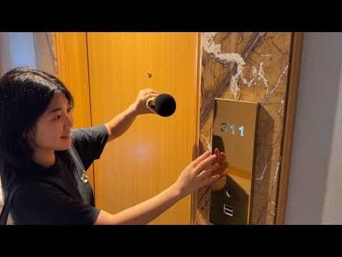 ASMR Korea Hotel Room Tour 🏩 1000+ Tingle Tapping , Scratching triggers