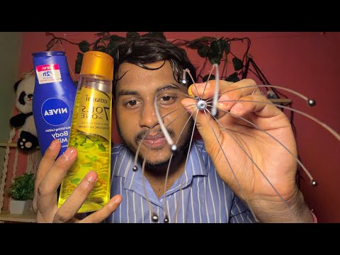 ASMR Head & Face Massage 💆‍♂️Deep Relaxation Personal Attention 