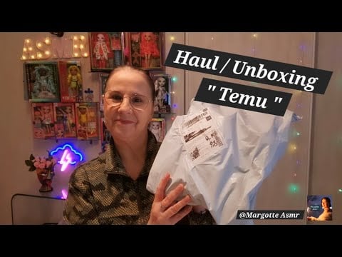 Asmr français,  Haul / Unboxing " Temu "  🛍🛍
