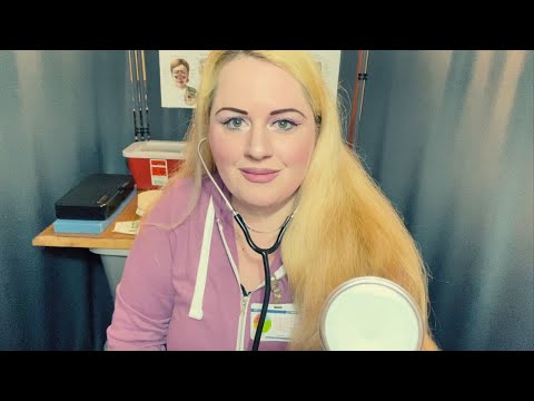 ASMR Doctor Role Play 🩺👩‍⚕️Physical exam and tetanus shot