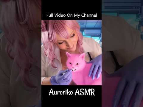 ASMR Vet Practice - Pink Cat Check Up With Auroriko