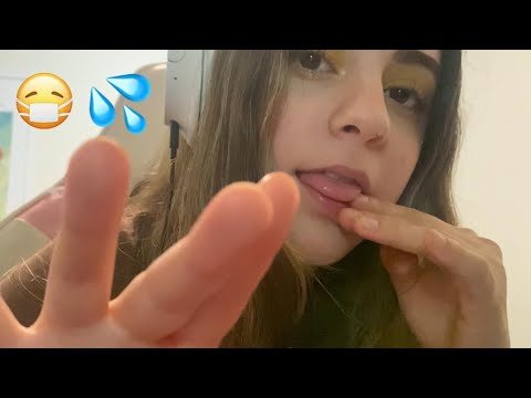 ASMR doctora te cura con SPIT PAINTING! (mouth sounds, juegos de enfoque + spit painting) RP