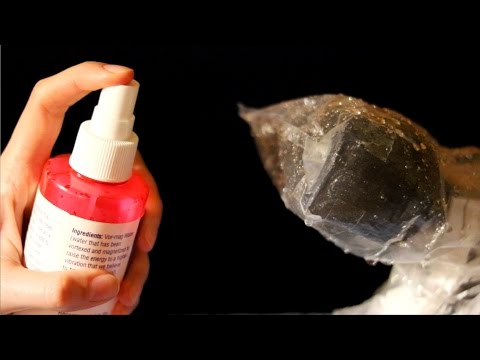 Binaural ASMR ♥ Spraying Water on Microphone in Plastic