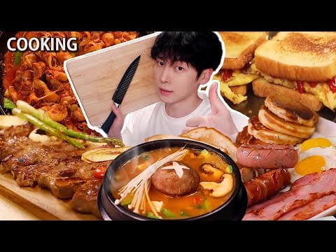 MUKBANG 집밥! 🔪멍때리고 보는 요리모음 영상 #1ㅣKOREAN HOME FOOD Cooking COMPILATIONSㅣREAL SOUNDㅣASMR