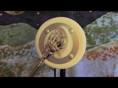 ASMR | Ear Eczema Treatment - Fast-ish Paced Itching/Scratching, Lotion, Gloves, No Talking, Visual