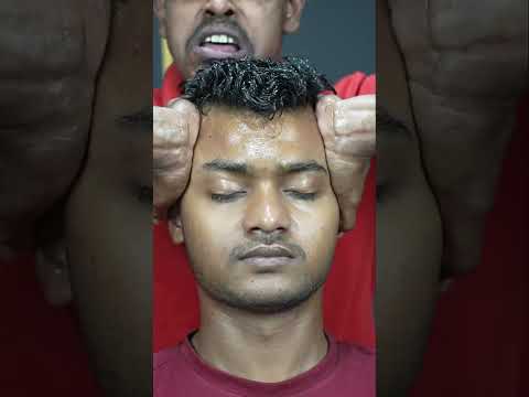 Strong Wrist Barber Doing Deep Tissue Head Massage ASMR | Neck Cracking #shorts #youtubeshorts
