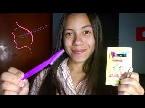 ASMR ROLEPLAY DEPILAÇÃO FACIAL 🪒✨