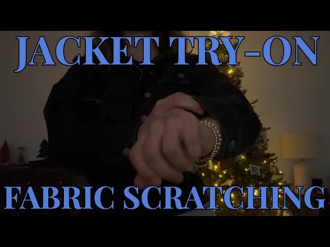 ASMR Fabric Scratching & Jacket Try-On ✨ Relaxing Heel Walk Sounds