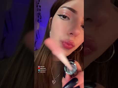 Асмр блиск для губ💋 asmr lip gloss #asmr #nails #звукирта #relax #триггеры #асмрполеваяигра