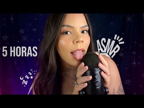 ASMR 5 HORAS SONS DE BOCA, Cliques de Língua, Estalos… (Durma A Noite Toda)
