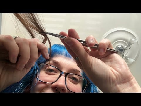 ASMR LONG Eyelash Maintenance Appointment [Mite Plucking, Brushing, Straightening] 👁👄👁