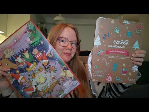 Avataan joulukalenterin luukut 1 & 2 🎀 No talking ✨ ASMR Suomi 