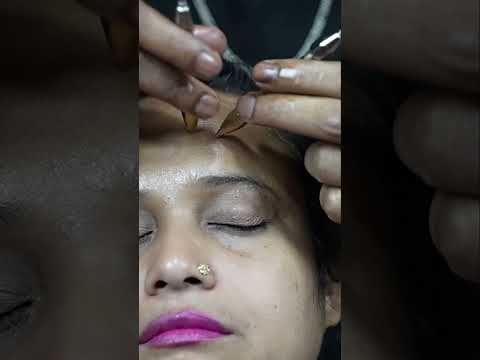 Very Satisfying Forehead Massage ASMR With Pin Pen Massage Tool #shorts