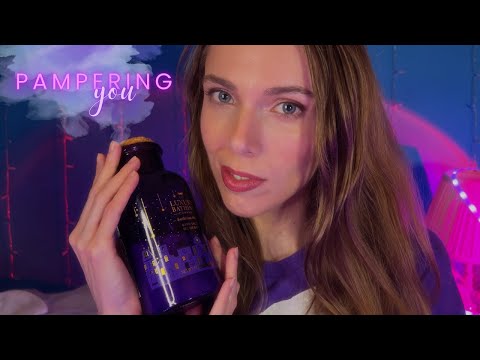 ASMR | Pampering You in Purple | Personal Attention, Spa, Soft Spoken