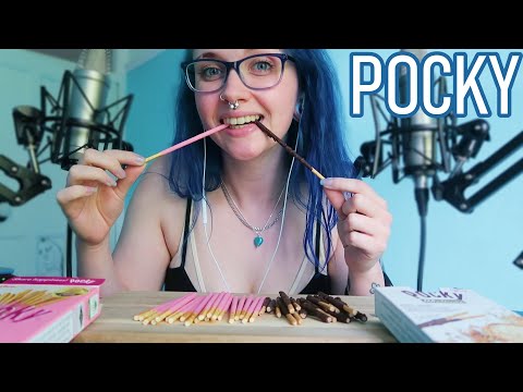 ASMR Strawberry 🍓 VS Chocolate Almond 🍫 POCKY (Crunchy Eating Sounds MUKBANGS)