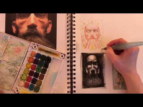 ASMR Watercolor Painting And Softly Spoken Ramble