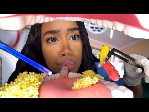 ASMR Dentist Cleans Your Teeth & Eats The Candy Out Of It (Part 2)🦷🍫ASMR Dentist Role-play