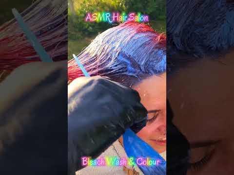 ASMR Hair Salon | Bleach wash & hair colour