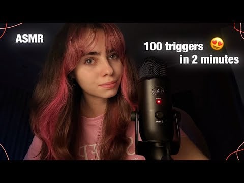 АСМР 100 ТРИГГЕРОВ ЗА 2 МИНУТЫ🙌ASMR 100 TRIGGERS IN 2 MINUTES