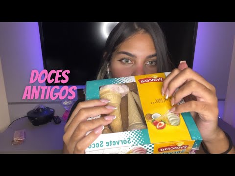 ASMR COMENDO DOCES ANTIGOS | MUKBANG