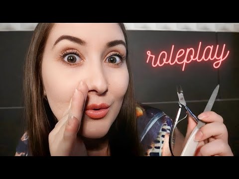 ASMR ROLEPLAY: MANICURE TÓXICA E FOFOQUEIRA FAZENDO SUAS UNHAS 💅🏻 (sons realistas)