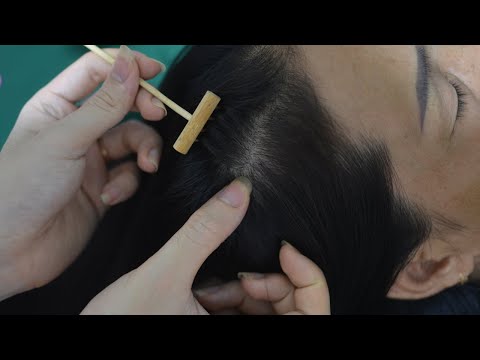 ASMR Melting Scalp Massage, Real Person Scalp Scratching Sounds, Relaxing For Stress Relief