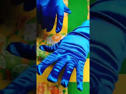 luxurious satin gloves hand movements #asmrlikeasandbox