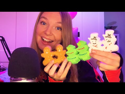 ASMR Eating Soft Marshmallow Peeps (Whispered)