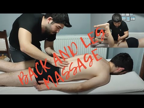 ASMR YASİN BACK AND LEG MASSAGE AMAZING RELAXING MASSAGE #asmr #back #guest #asmryasin