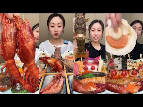 🦐🔥 Ultimate Giant Seafood Mukbang Feast | Epic Eating Sounds & Satisfying Bites