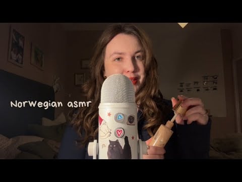ASMR doing your makeup in Norwegian 🇳🇴