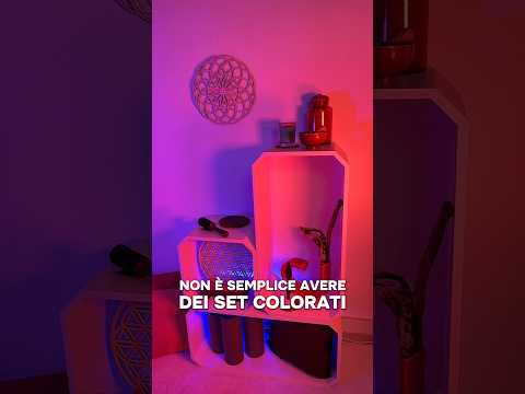 NON É FACILE AVERE un SET ASMR COLORATO #asmr #setuptour #asmrita #behindthescene #studiotour