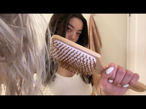 ASMR | Brushing Your Hair & Rambling !