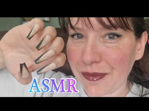 ASMR Tapping around the house .. with super long false nails ..