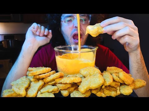 MCDONALDS CHEESE SAUCE CHICKEN NUGGET FEAST * NO TALKING ASMR* | NOMNOMSAMMIEBOY