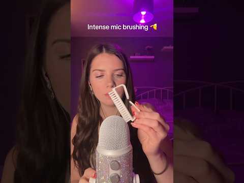 Intense mic brushing 🎤 #relax #triggers #sleep #asmr #sleepsounds #asmrvideos #asmrmouthsounds