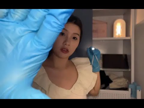【助眠】有点凶的医生给你做一个眼部检查检查，精神检查，灯光引导#asmr助眠视频 #助眠 #缓解眼疲劳 #提高睡眠质量 #声控助眠