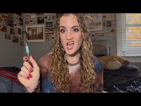 soft spoken grwm in my childhood bedroom (ASMR personal attention & fun eyeshadow 💗)