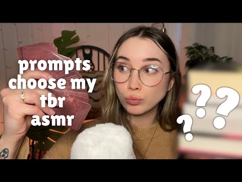 ASMR Card Prompts Choose my TBR! Plus Mini Book Haul (Tingly Whispers, Book Triggers)