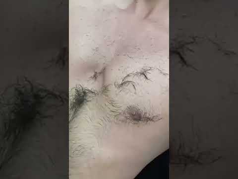 Chest hair trim #chesttrim #chesthair #chest #satisfyingvideo #lahoribarber #soothingsounds #barber