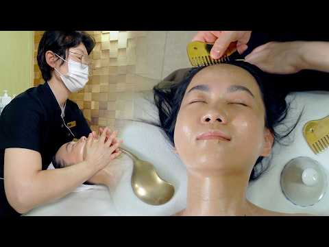 ASMR The Best Korean Facial Contouring & Head Massage I’ve Had in 8 Years as a Massage YouTuber