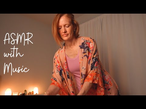 ASMR Relaxing 😴 Full Body Lotion Massage *no speaking* wSelenite Cleanse, layered sounds and music